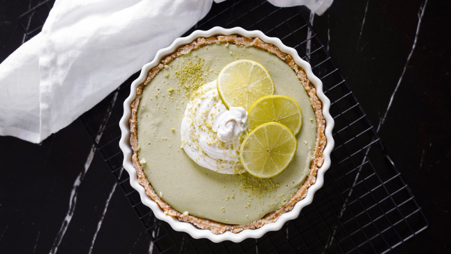 Keylime Pie with Whipped Coconut Cream
