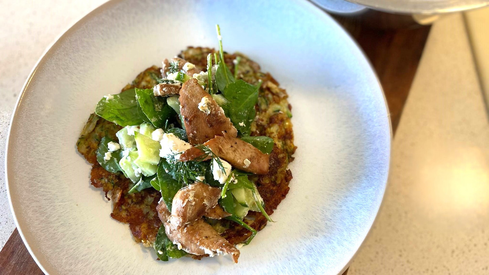 Zucchini & Mozzarella Savoury Pancakes