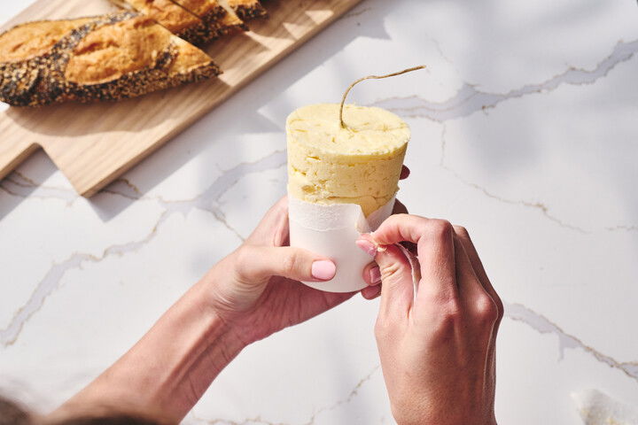 Recipe step 8: FLIP the butter candle out of the cup or cut th...