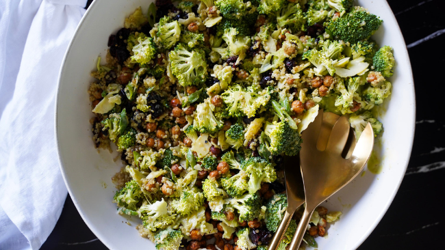 Spring Salad with a Green Goddess Dressing