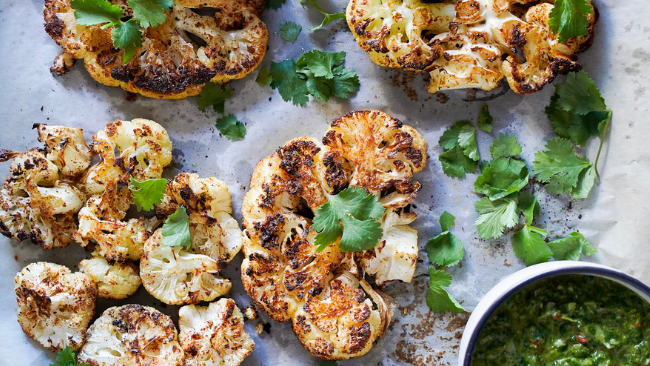 Cauliflower Steaks with Chimichurri