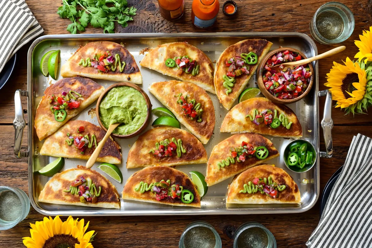 Cheesy Chorizo Quesadillas with Corn and Manchego