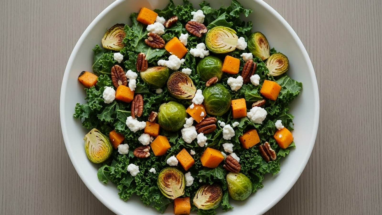 Image of Butternut Squash Kale Autumn Salad