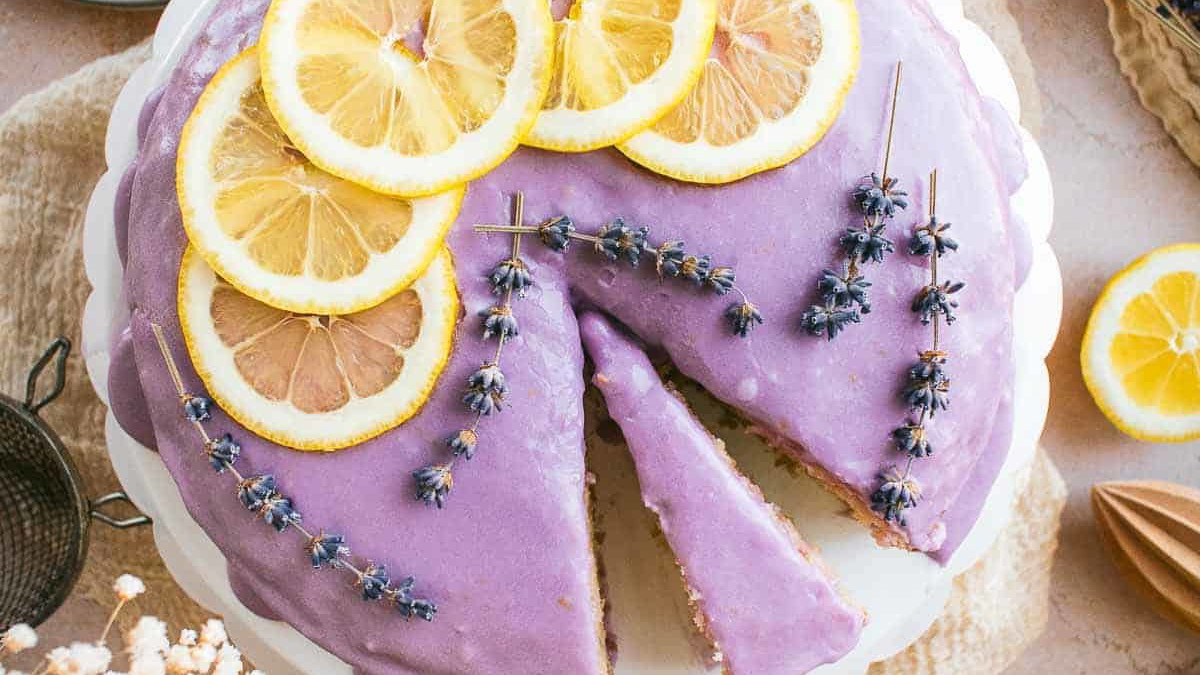 Lemon Lavender Layer Cake – Subtly Floral and Bright