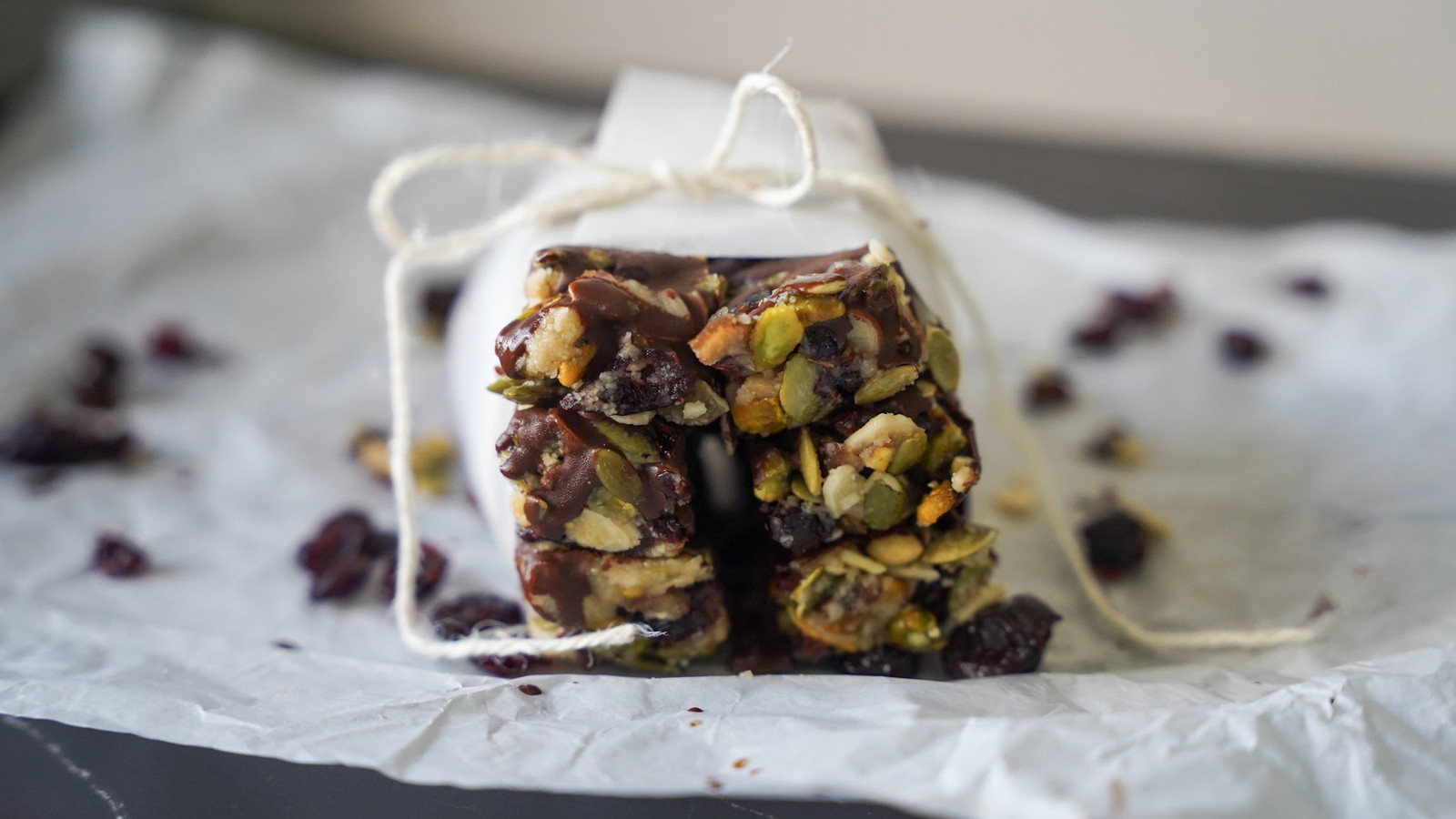 Cranberry and Pistachio Bars