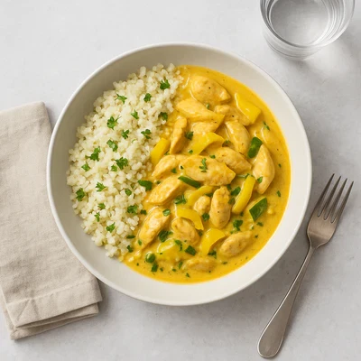 Chicken Curry with Cauliflower Rice