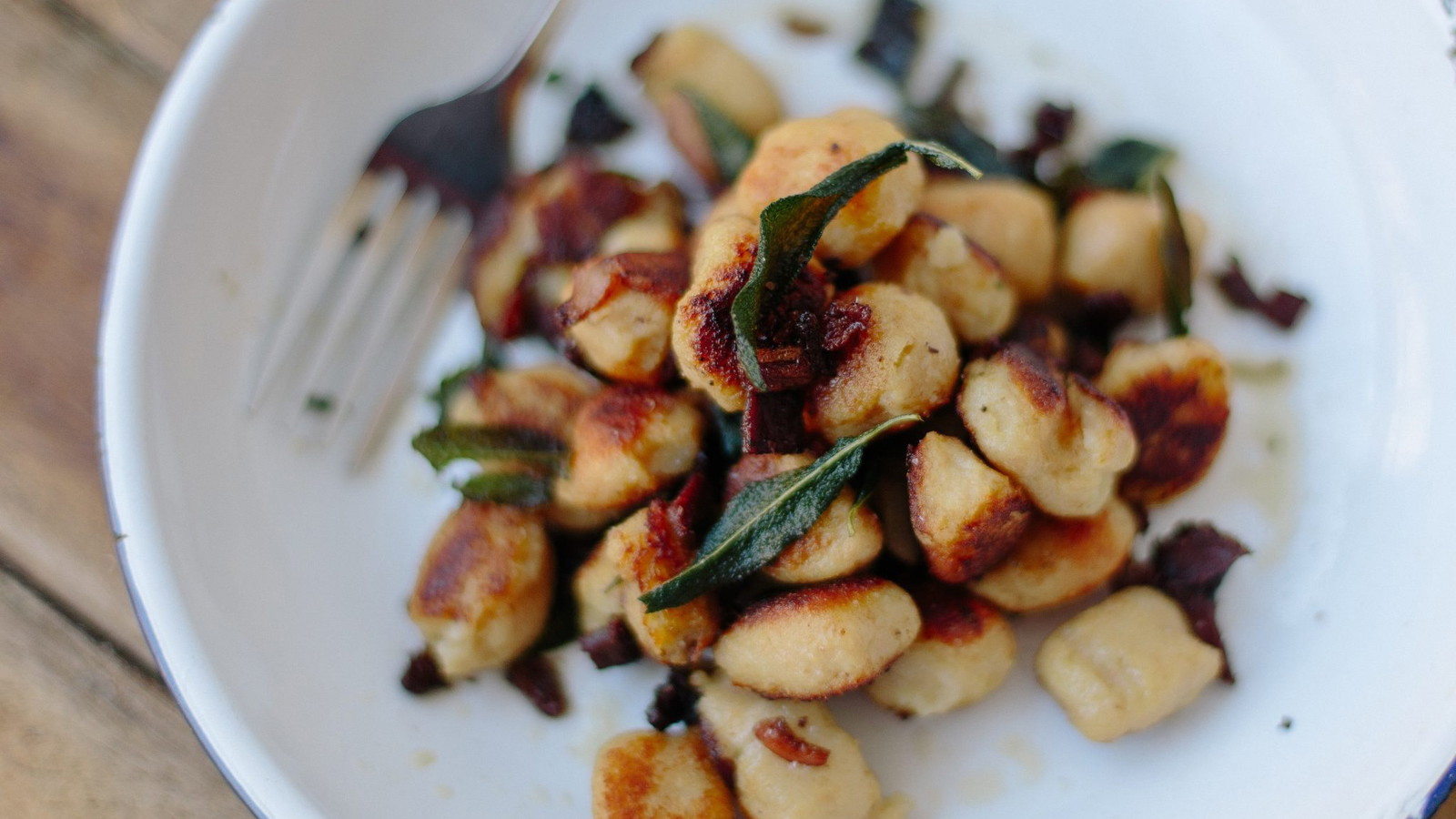Burnt Butter Gnocchi with Crispy Bacon and Sage