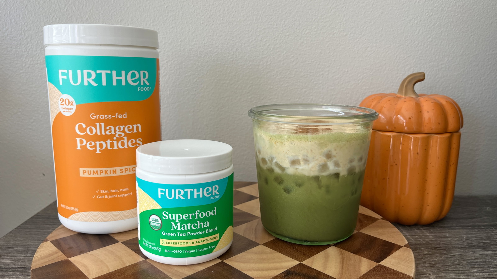 Image of Pumpkin Cream Iced Matcha