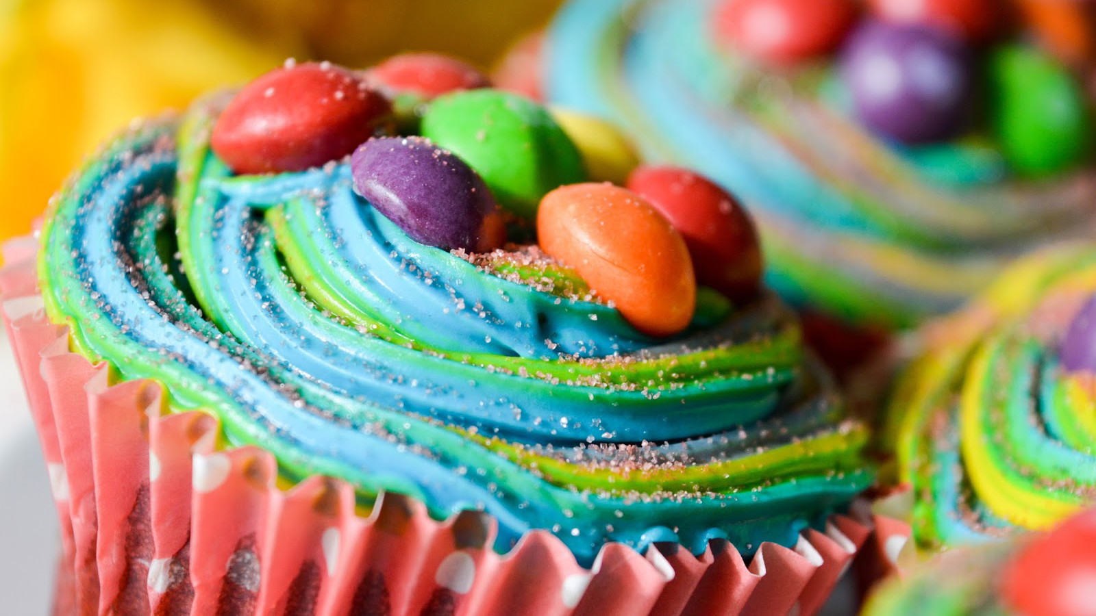 Skittles Flavor Extract Rainbow Cupcakes