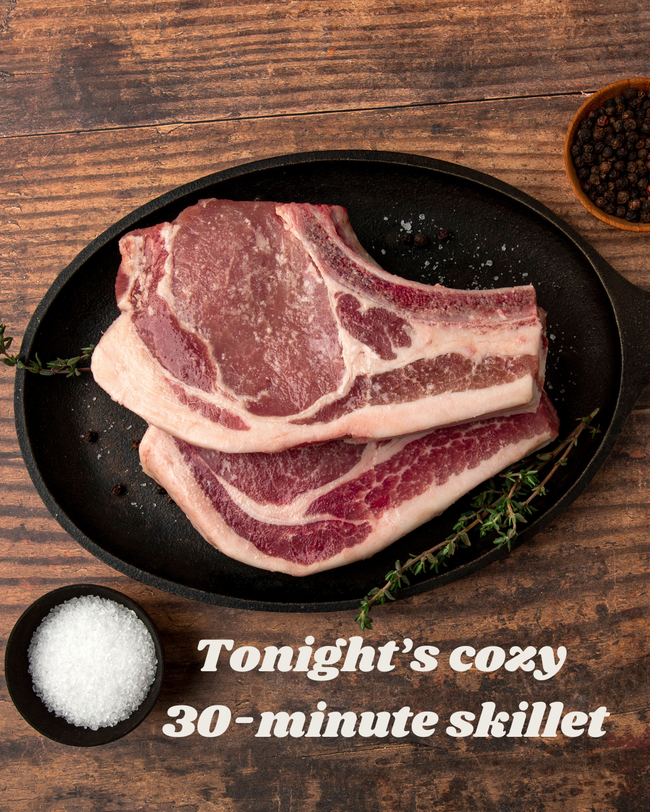 Image of Cider-Thyme Skillet Pork Chops (30 min)