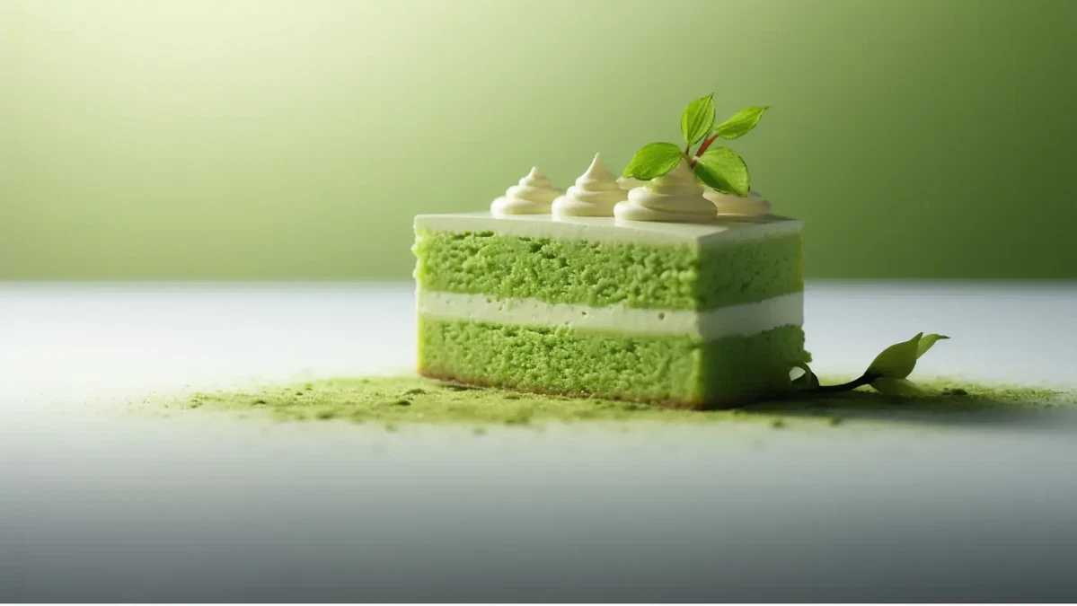 Prepara un pastel Matcha digno de una fiesta de cumpleaños.