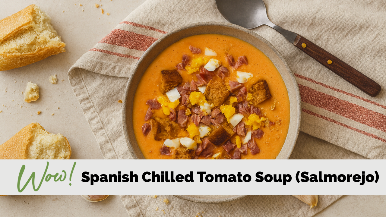 Image of Spanish Chilled Tomato Soup (Salmorejo)