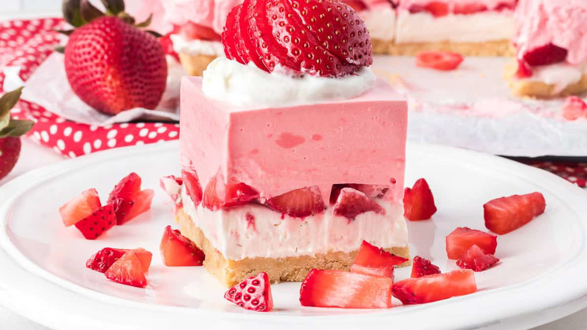 Strawberry Cream Dream Bars with Strawberry Creamsicle Flavor Extract