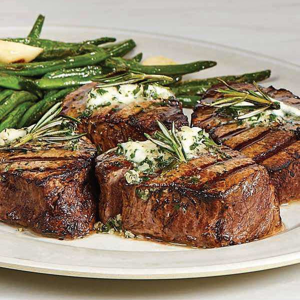 Grilled Filet Mignon with Matre dHtel Butter