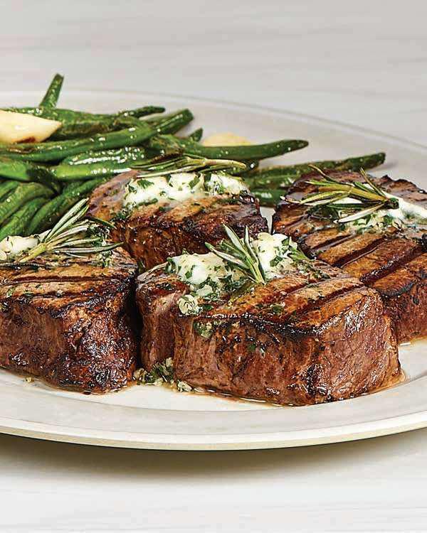 Grilled Filet Mignon with Maître d’Hôtel  Butter