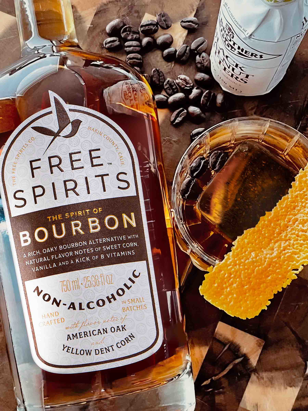 Coffee Bean Old Fashioned (Non‑Alcoholic)