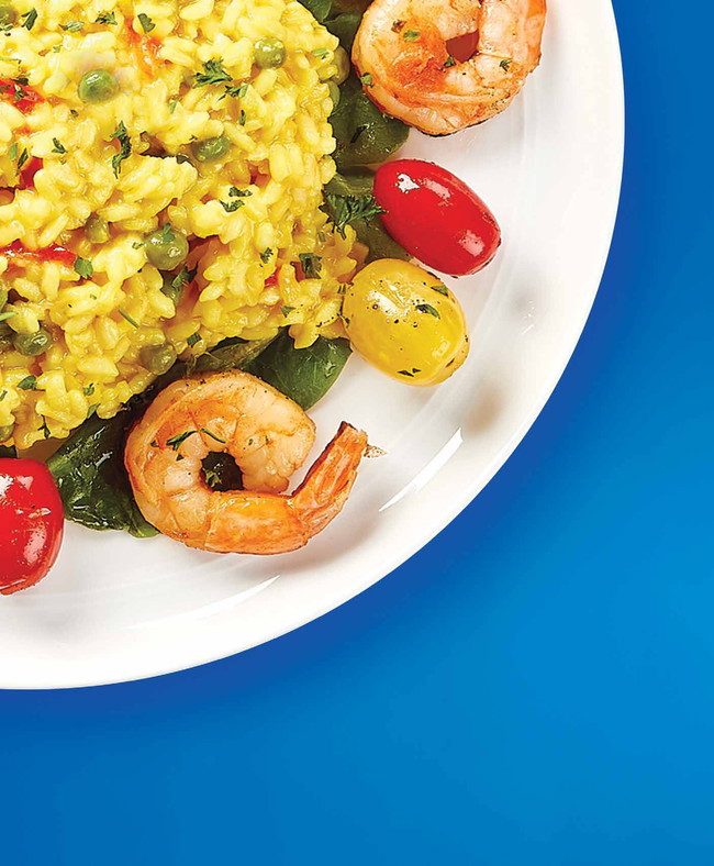 Saffron Shrimp & Vegetable Risotto
