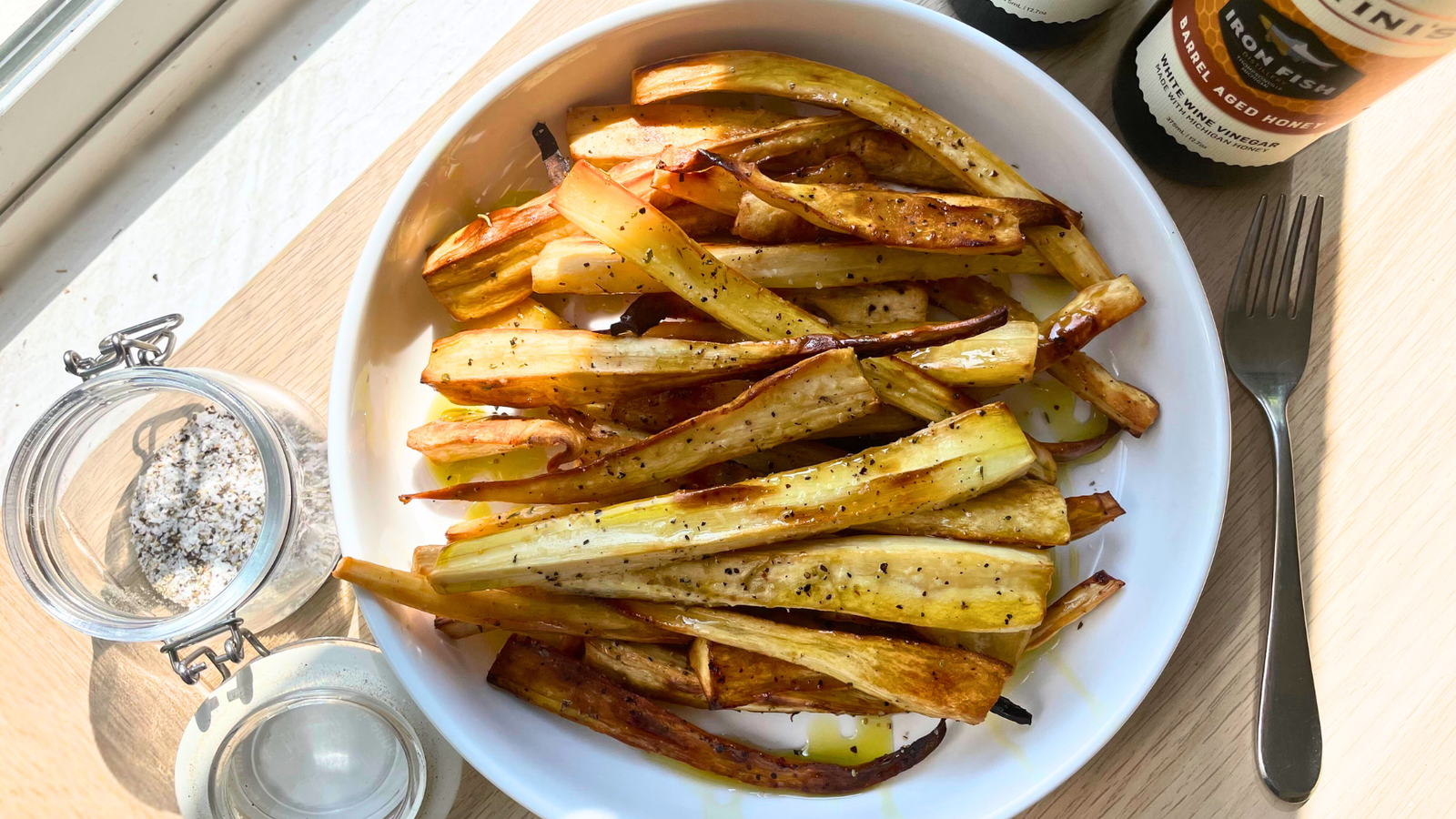 Image of Pesto Honey Parsnips