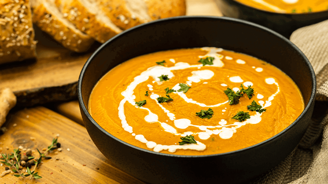 Image of Vegan Butternut Soup with Apple Cider Vinegar Recipe