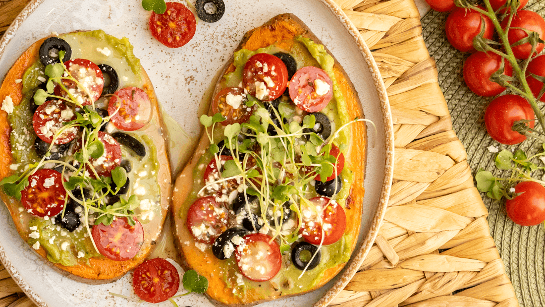 Image of Sweet Potato Toasts With Green Goddess Dressing Recipe