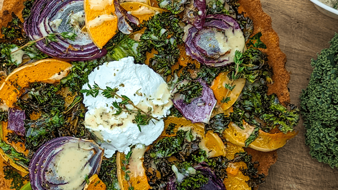 Image of Rustic Ranch Winter Vegetable Tart Recipe