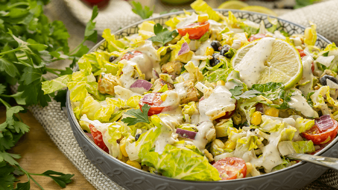 Image of Ranch Chicken Taco Salad Recipe