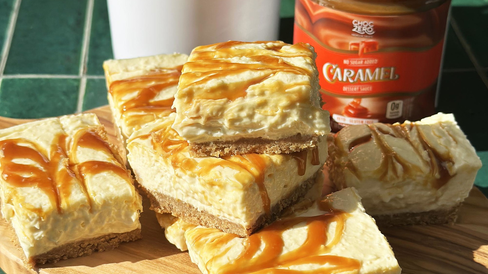 Image of Gluten Free Salted Caramel Cheesecake Bars