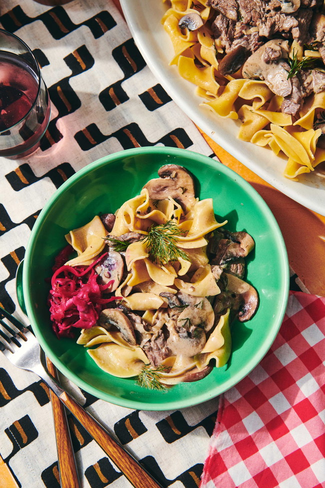 Image of Beef Stroganoff Recipe with Yogurt Sauce
