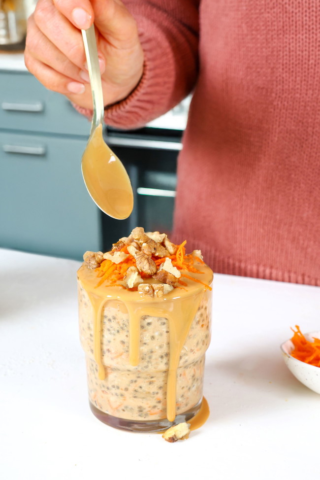 Image of Overnight Chia au gâteau de carotte