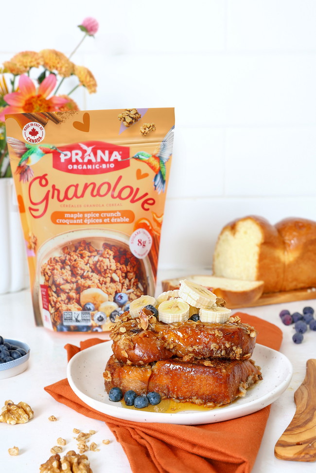 Image of Granola Banana French Toast (Vegan Recipe)