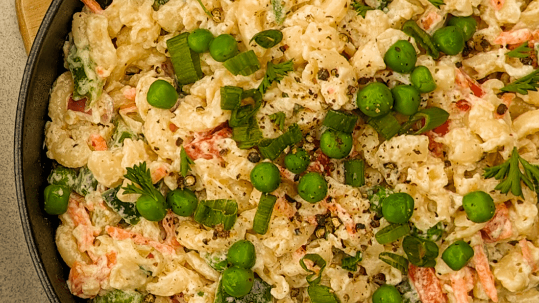 Image of Creamy Macaroni Salad with Apple Cider Vinegar Recipe