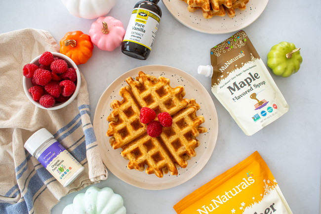 Image of Banana Oat Fiber Waffles