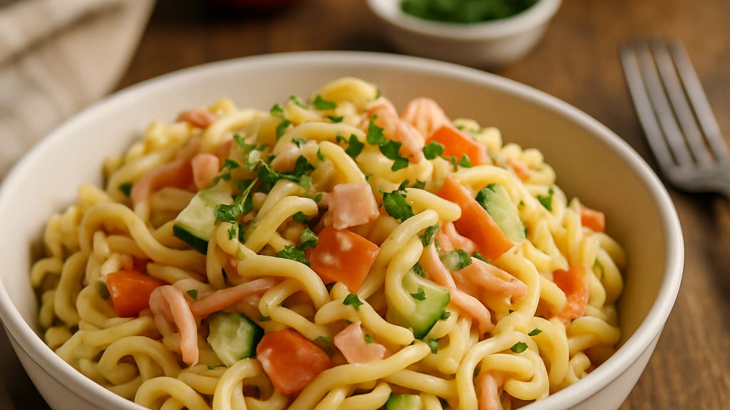 Image of Nudelsalat (25 Min) | Frischer Genuss