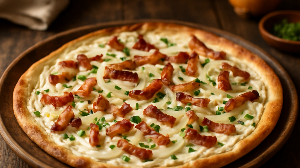 Image of Flammkuchen (30 Min) | Herzhaftes Rezept