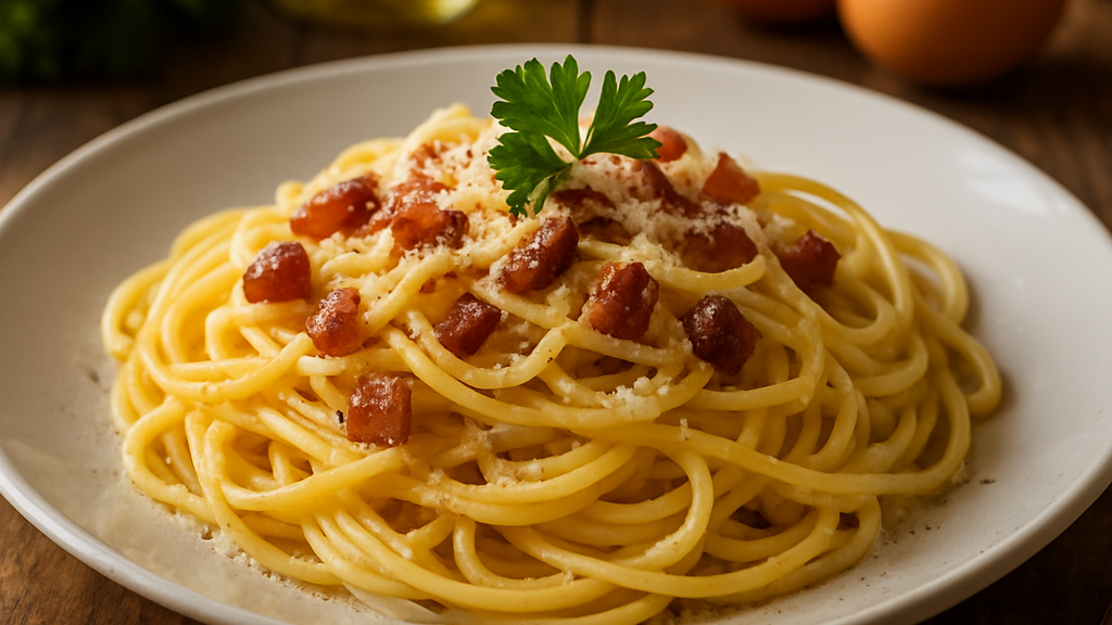 Image of Spaghetti Carbonara (25 Min) | Cremiges Rezept