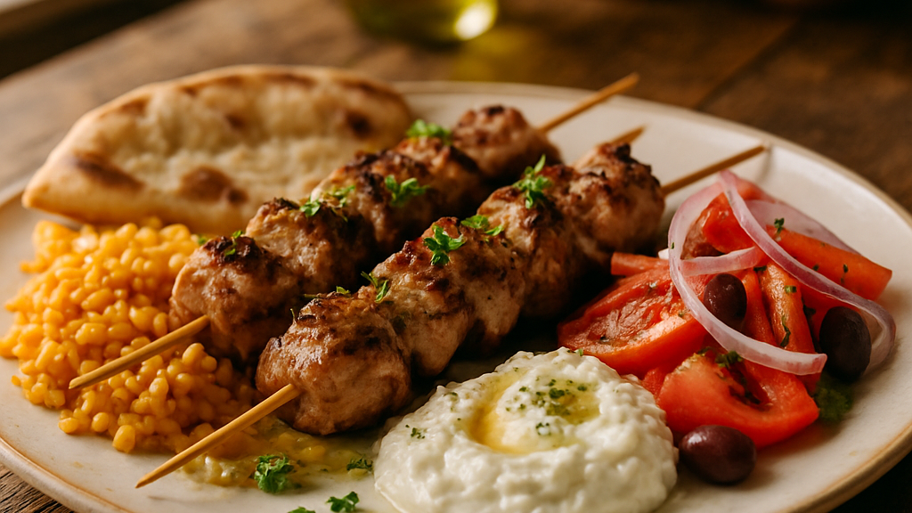 Image of Souvlaki (45 Min) | Würziges Grillrezept