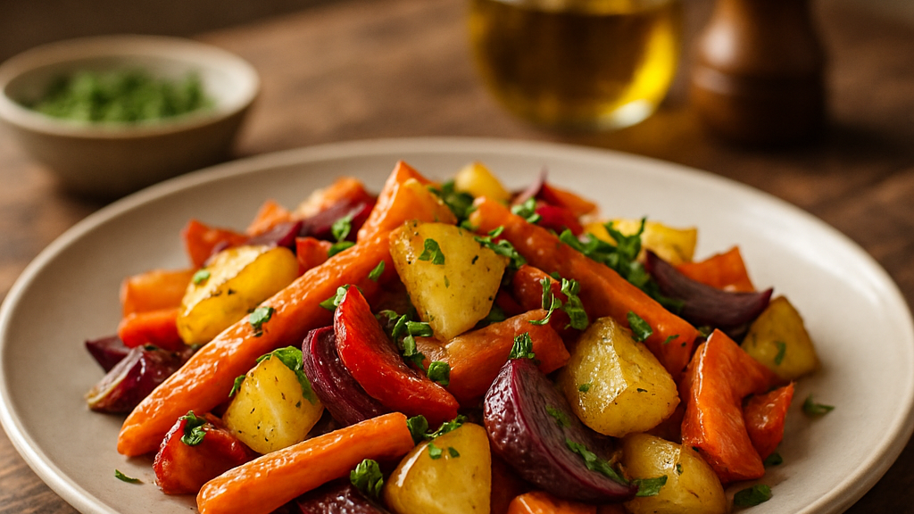 Image of Ofengemüse (40 Min) | Herzhaftes Veggie-Rezept