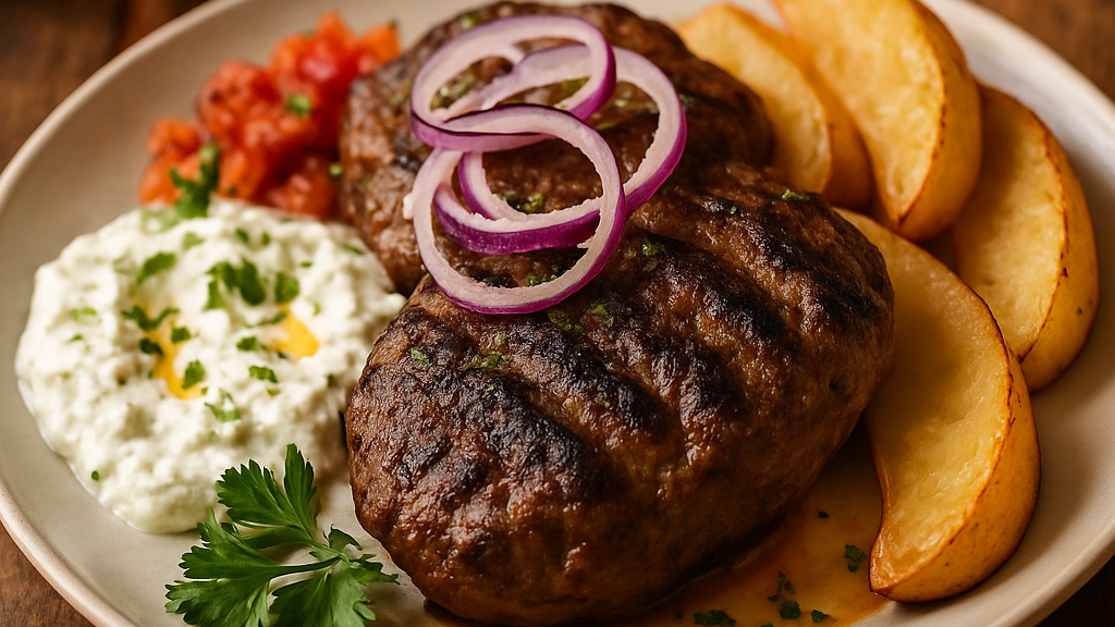 Image of Bifteki (45 Min) | Herzhaftes Grillrezept