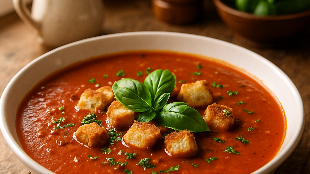 Image of Tomatensuppe (20 Min) | Würziges Rezept