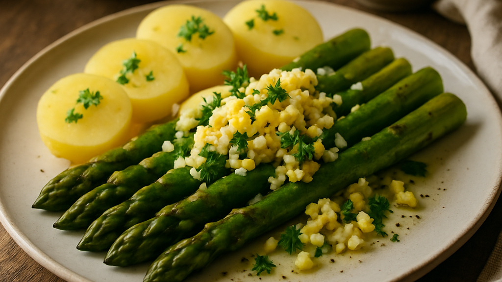 Image of Grüner Spargel (25 Min) | Einfaches Veggie-Rezept