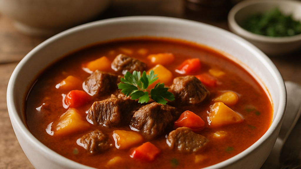 Image of Gulaschsuppe (60 Min) | Herzhaftes Rezept