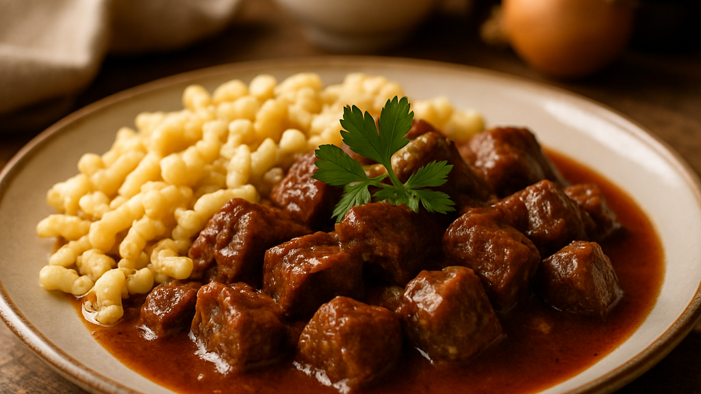 Image of Rindergulasch (90 Min) | Herzhaftes Rezept