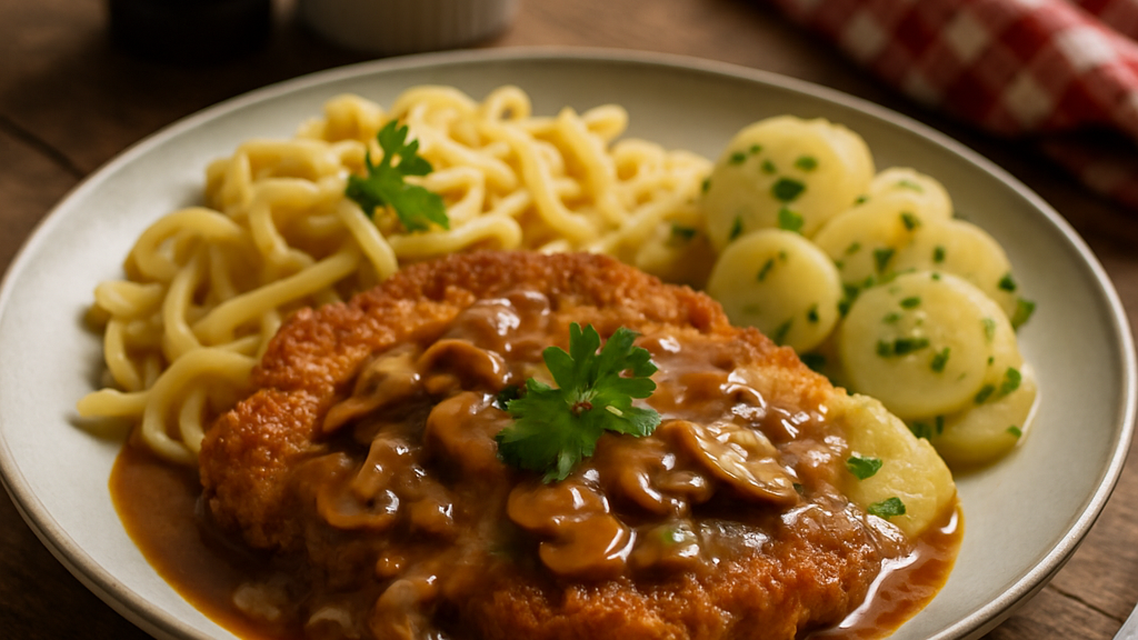 Image of Jägerschnitzel (45 Min) | Herzhaftes Rezept