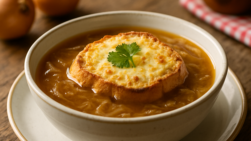 Image of Zwiebelsuppe (45 Min) | Herzhaftes Rezept