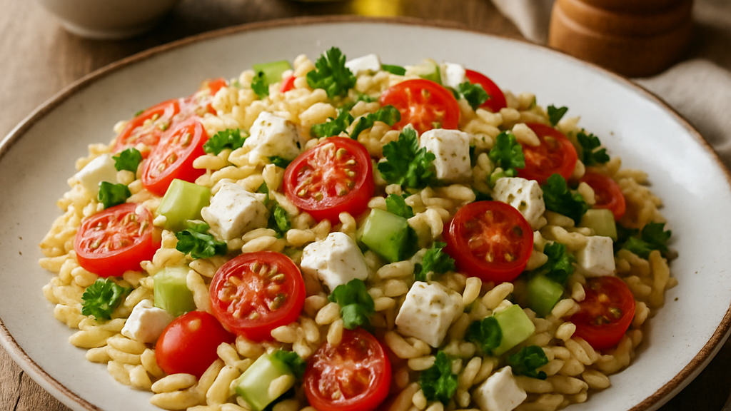 Image of Kritharaki Salat (20 Min) | Frischer Genuss