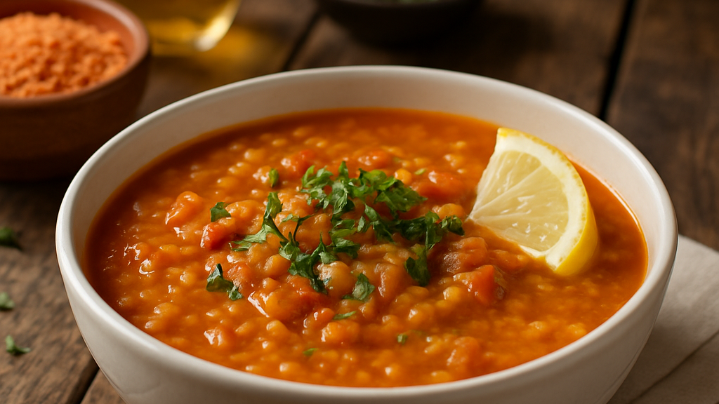 Image of Rote Linsensuppe (30 Min) | Würziges Rezept