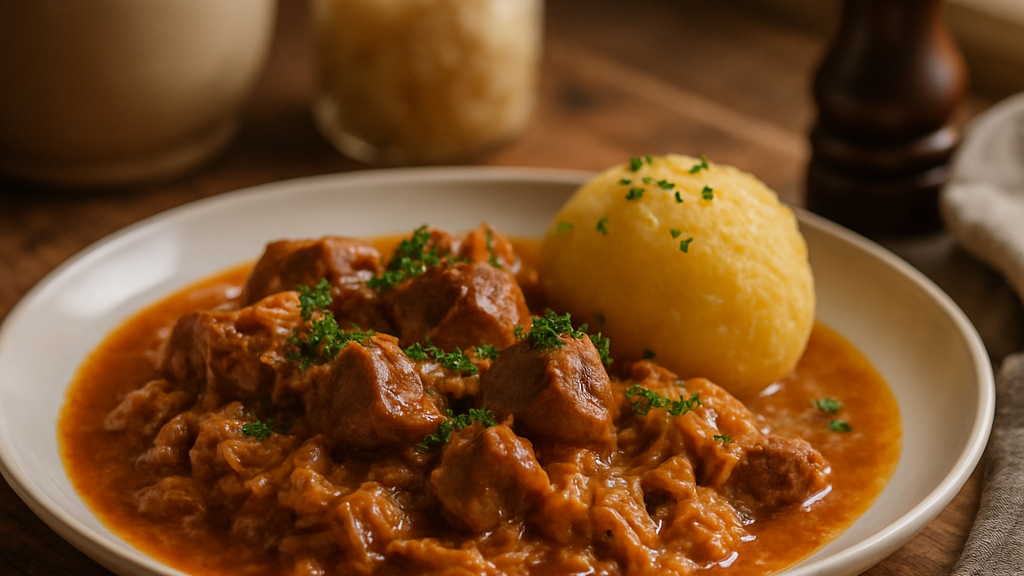 Image of Szegediner Gulasch (90 Min) | Herzhaftes Rezept