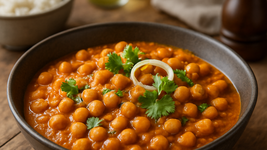 Image of Kichererbsen Curry (30 Min) | Würziges Rezept