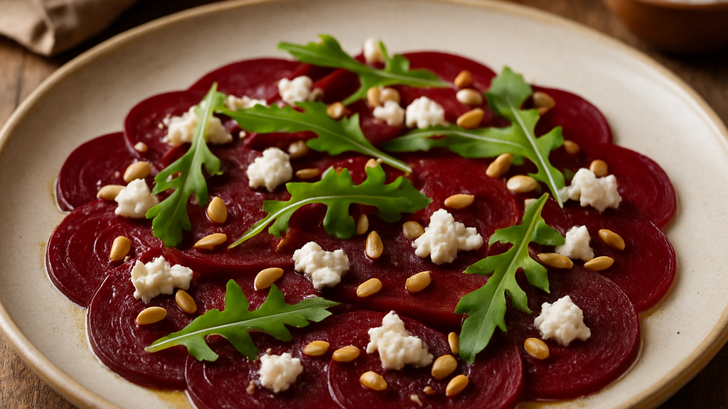 Image of Rote Bete Carpaccio (20 Min) | Veggie-Rezept