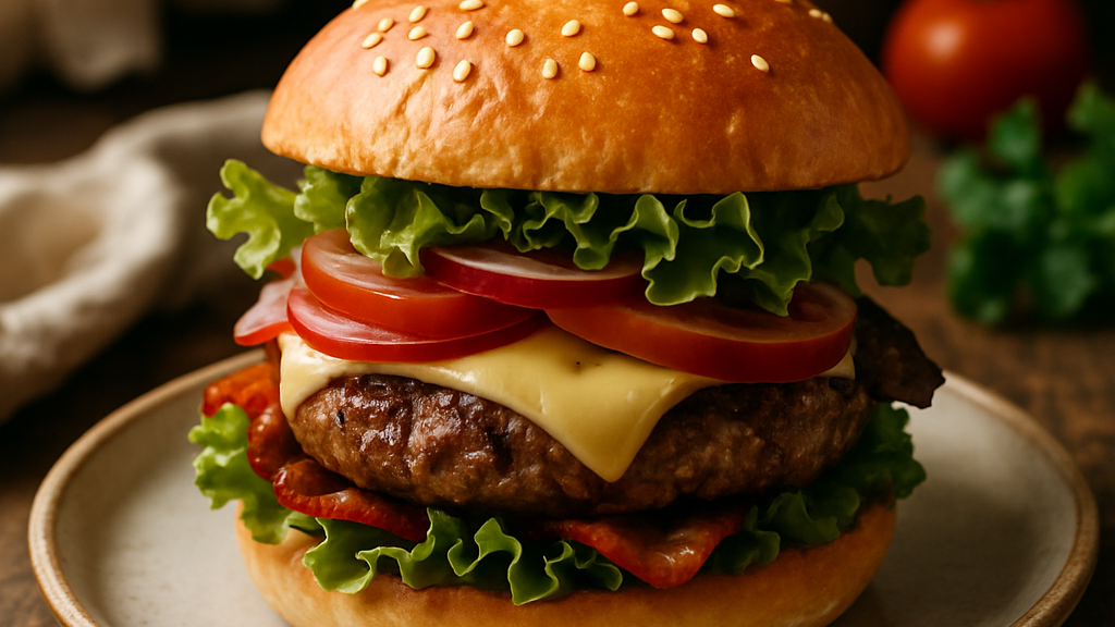 Image of Burger Selber Machen (30 Min) | Herzhaftes Rezept